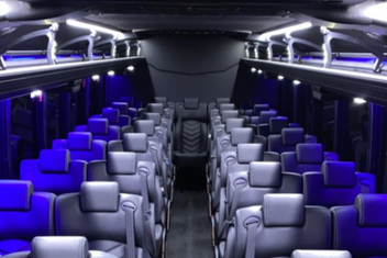 Bozeman Charter Bus Interior