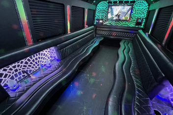 Bozeman Limo Bus Interior